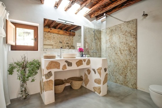 Studio-Bathroom.jpg master bedroom studio rustic bathroom ibiza