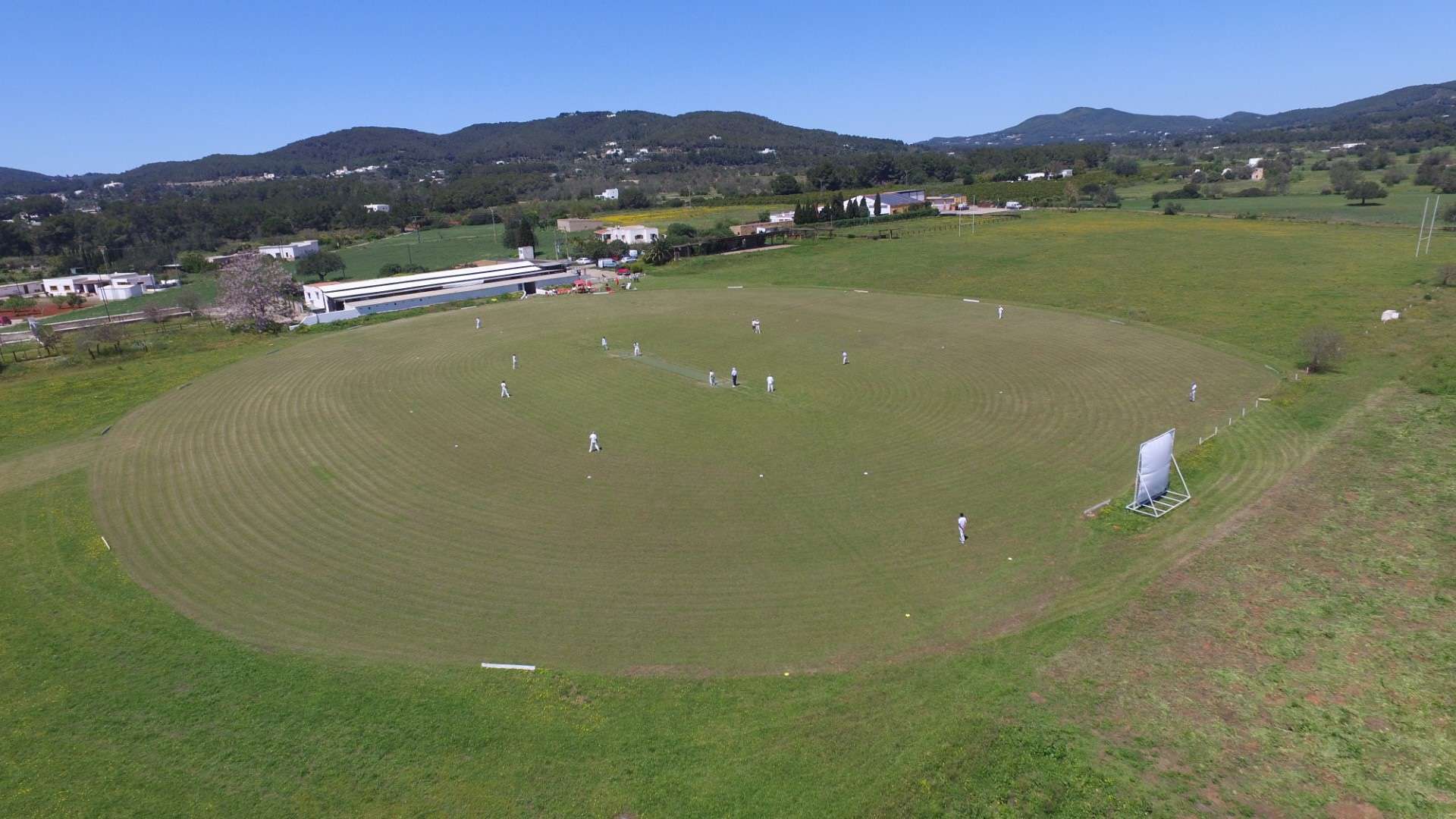 Ibiza Cricket Club pitch from air