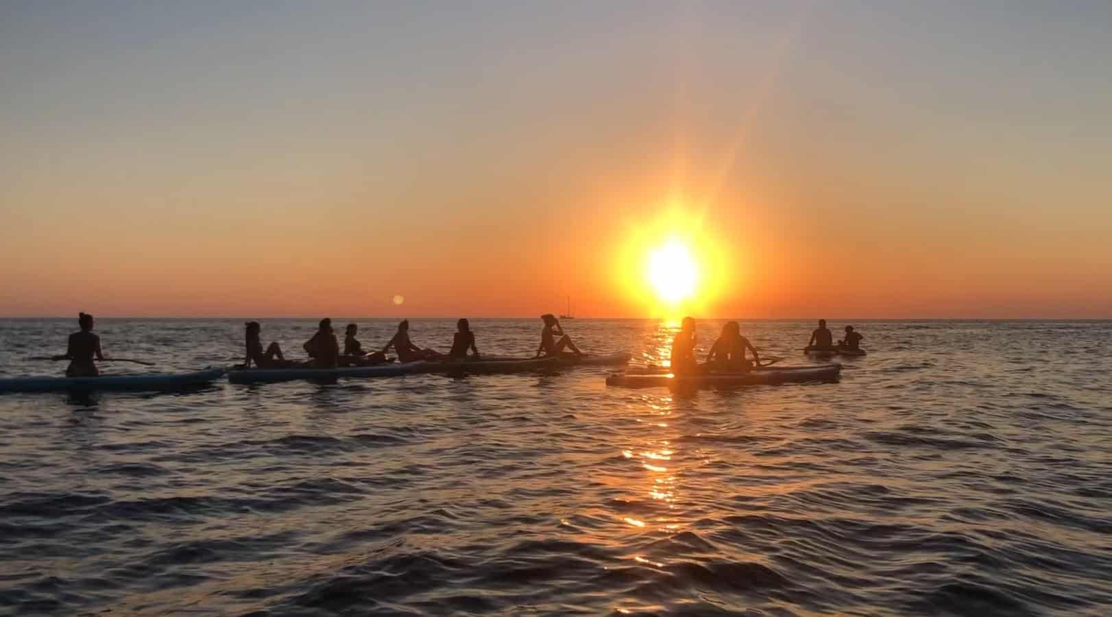Ibiza SUP experience with sunset